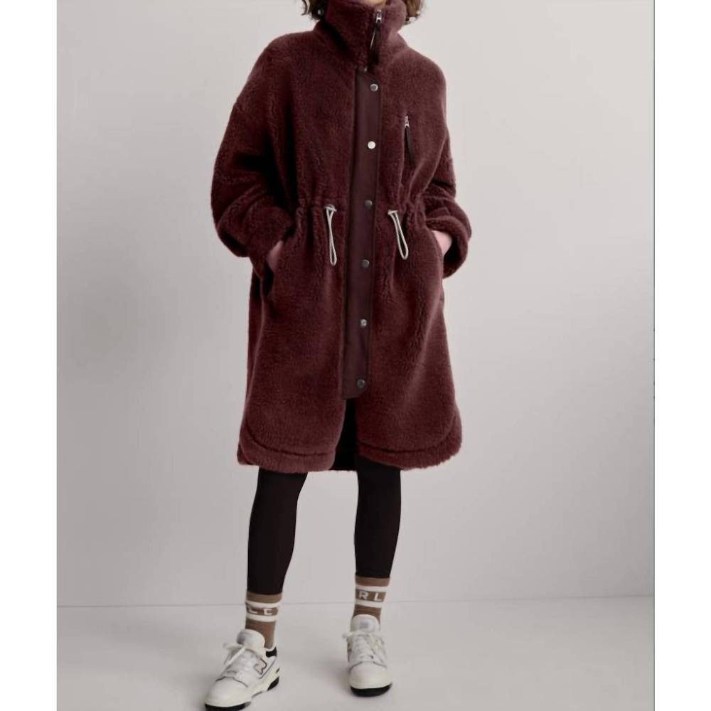 NEW VARLEY jones coat in hot chocolate